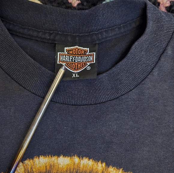 🔥🔥Vintage 1991 3D EMBLEM Harley-Davidson Black T-Shirt MADE IN USA🔥🔥 - Picture 5 of 10